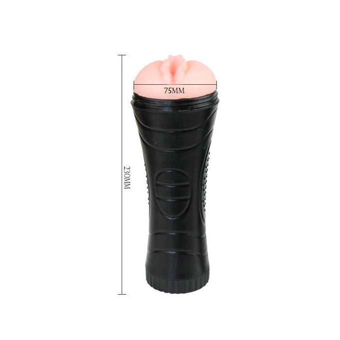 Masturbador Lanterna em Forma de Vagina de TPE com Multivelocidade - Bussy Vibration | 16,5 x 3,5 cm