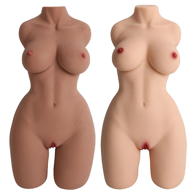 Masturbador Masculino com Formato de Meio Corpo Feminino com Vaginas e Ânus Penetráveis - Maig | 65 x 33 cm | Disponível em 2 Cores