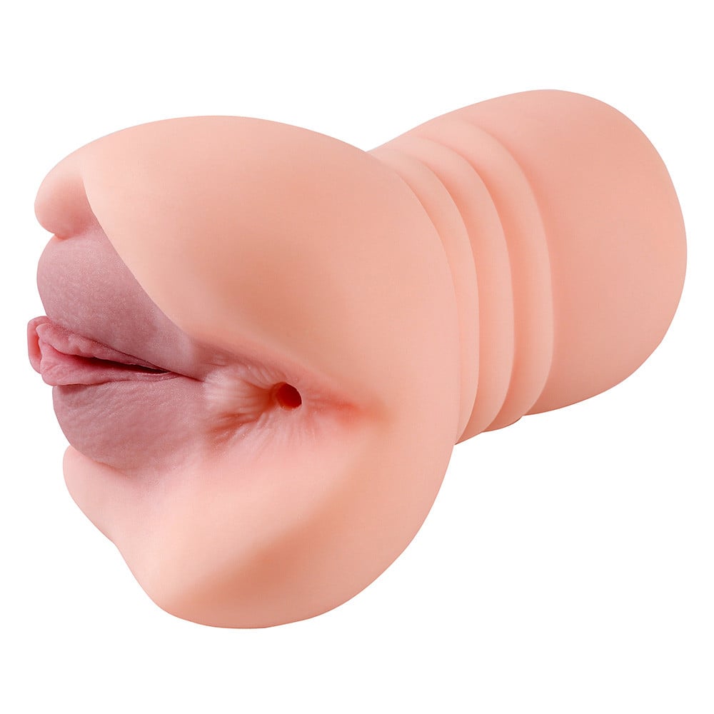 Masturbador Masculino em TPR no Formato de Vagina e Ânus Penetráveis - YouVibe | 14,5 x 3,5 cm
