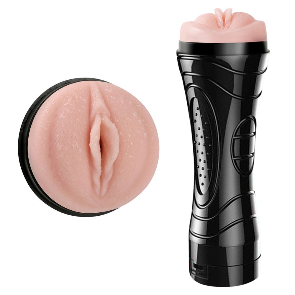 Masturbador Lanterna em Forma de Vagina de TPE com Multivelocidade - Bussy Vibration | 16,5 x 3,5 cm